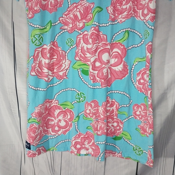 Simply Southern Bloom Floral Pearl Pocket T Shirt Dress - Picture 2 of 13